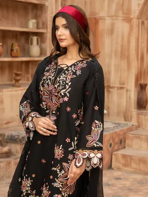 Wasl - U6A Embroidered Lawn Suit - 3 Pcs Set for Women thumbnail 4