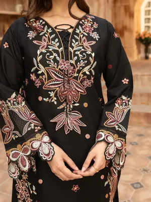 Wasl - U6A Embroidered Lawn Suit - 3 Pcs Set for Women thumbnail 6