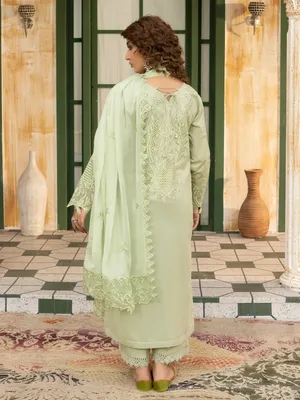 Zarar - U1B Women's Stitched Embroidered Lawn Suit - 4 Pcs thumbnail 2