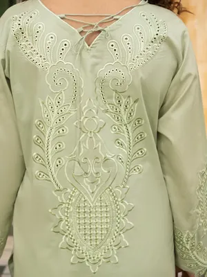 Zarar - U1B Women's Stitched Embroidered Lawn Suit - 4 Pcs thumbnail 5