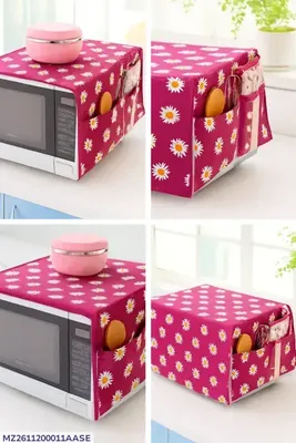 1 Pc Plastic Printed Microwave Oven Cover thumbnail 5