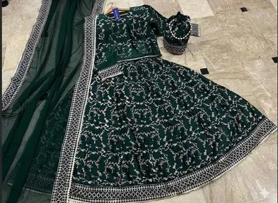 3 Pcs Women's Stitched Shamoz Silk Embroidered Maxi Suit thumbnail 2