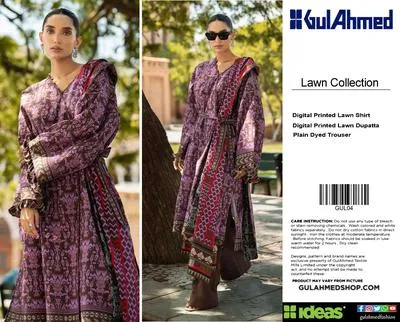 3 Pcs Women's Unstitched Printed Suit