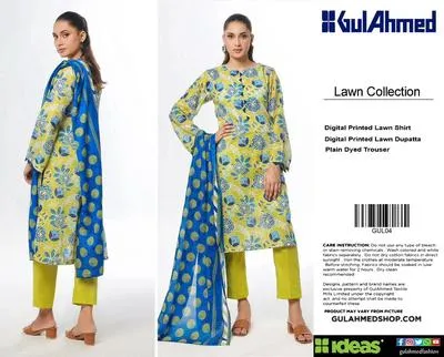 3 Pcs Women's Unstitched Printed Suit