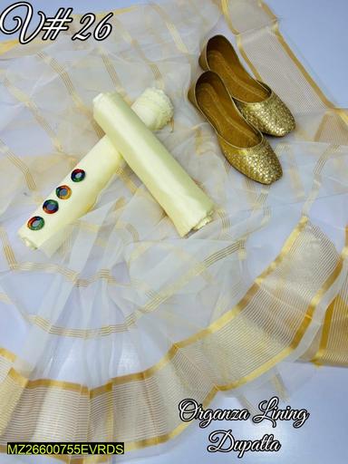 3 Pcs Women Unstitched Kataan Silk Suit