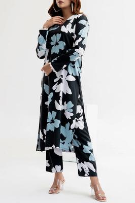 Stylish Women's Stitched Printed Shirt And Trouser Set - 2 Pcs