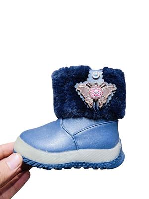 Girls' Blue Rubber Boots - 1 Pair of Stylish Comfort for Little Feet