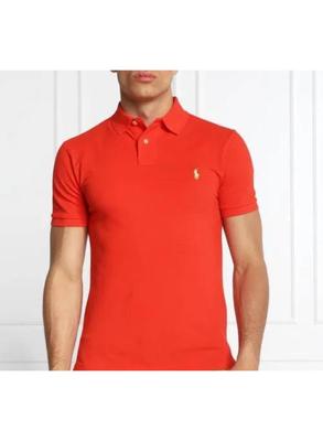 Men's Cotton Embroidered Polo Shirt - 1 Pc in Red