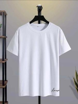 1 Pc Polyester Plain T-Shirt 
