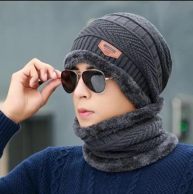 2 Pcs Wool Textured Beanie 