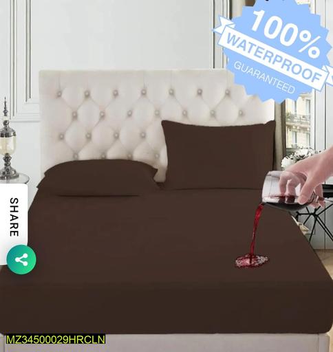 Cotton Plain Double Bed Mattress Cover