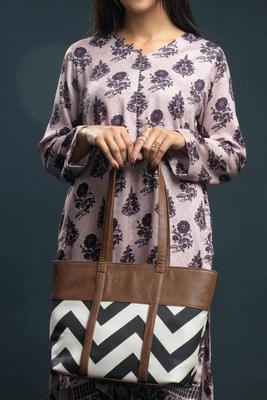 Women's PU Leather Printed Tote Bags