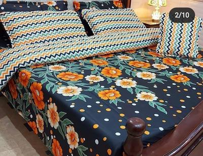 7 Pcs Danier Printed Double Bed Comforter Set