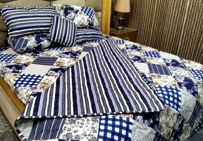 7 Pcs Danier Printed Double Bed Comforter Set