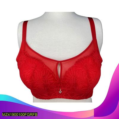 Cotton Embroidered Bra