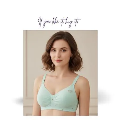 Cotton Printed Comfortable And Lightweight Full Cup Bra
