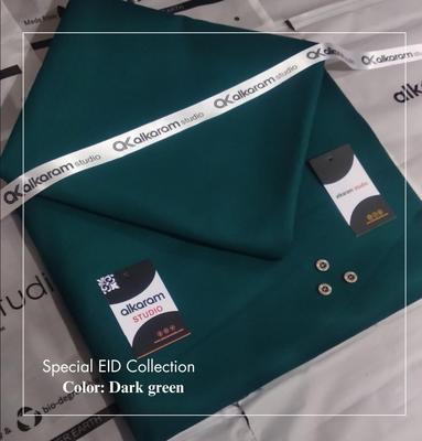 Men's Unstitched Wash And Wear Plain Suit