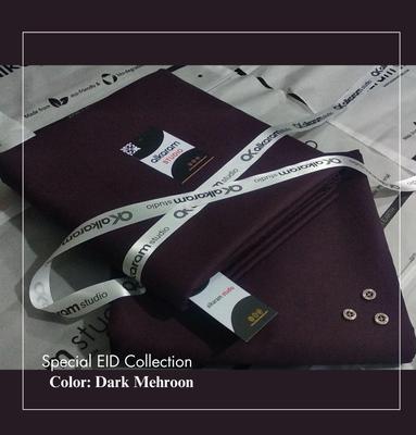 Men's Unstitched Wash And Wear Plain Suit