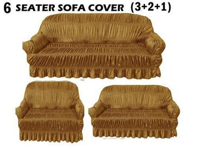 3 Pcs 6 Seater Jersey Sofa Cover Set