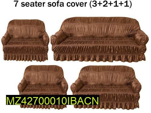 7 Seater Plain Jersey Sofa Cover