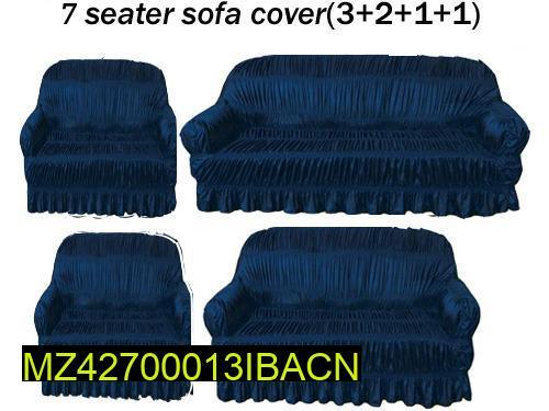 7 Seater Plain Jersey Sofa Cover