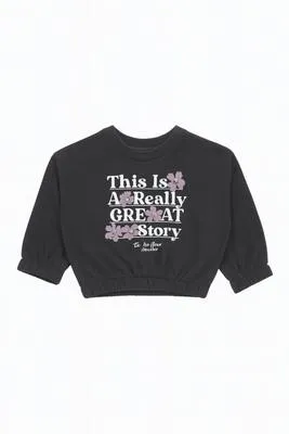 1 Pc Girl's Stitched Fleece Printed Turtle Neck