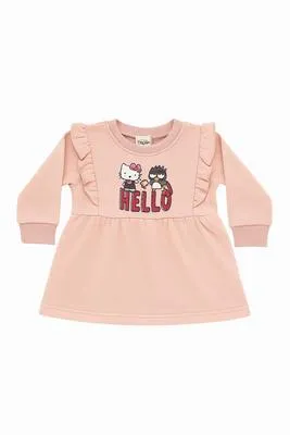 1 Pc Girl's Stitched Fleece Printed Turtle Neck