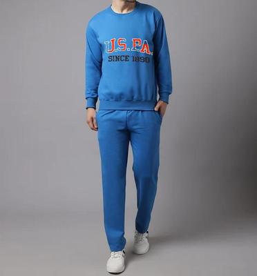 Men's Fleece Embroidered Sweatshirt Track Suit