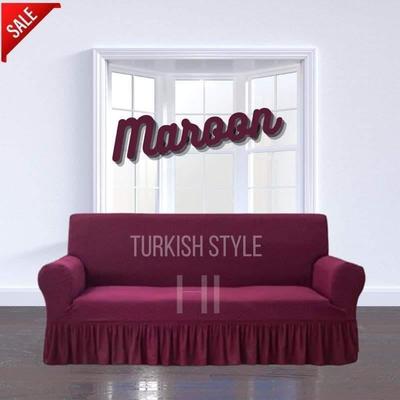 1 Pc Mesh Self Textured Sofa Cover