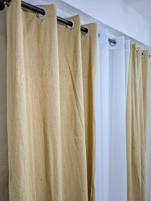 3 Pcs Net Plain Curtain