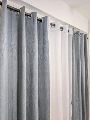 3 Pcs Net Plain Curtain