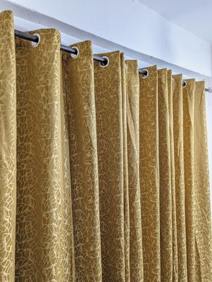 Golden Sparkle Jacquard Curtains 