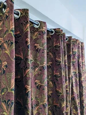 Stylish Multicolor Printed Jacquard Indoor Home Curtains - 1 Pc
