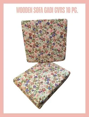 10 Pcs Floral Velvet Jacquard Cushion Covers Set