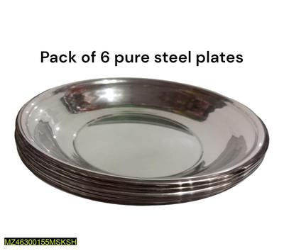  Steel Plates, Pack Of 6