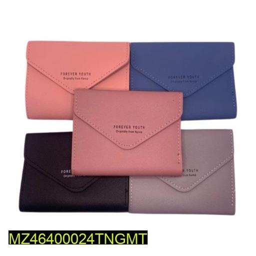 Envelope Shaped Mini Tri Fold Wallet Purse or Clutch for Girls and Women