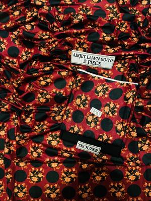 2 Pcs Women's Unstitched Lawn Digital Print Suit