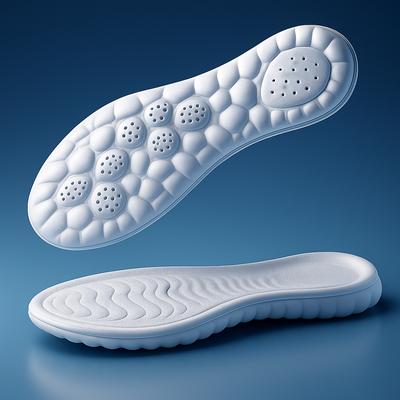 Premium PU Leather Insoles with Zip - MD_Insole Grey
