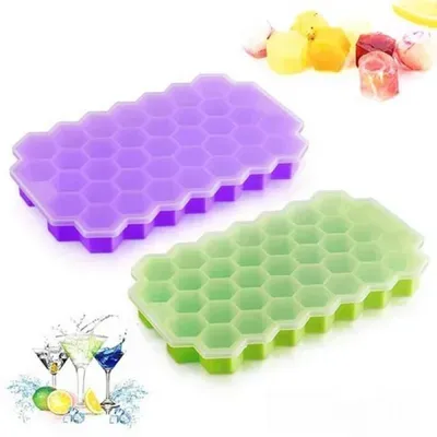 Silicone Ice Cube Tray Multicolor 20x12x2.5cm thumbnail 2