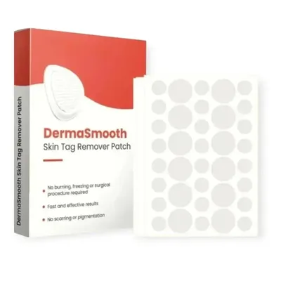 DermaSmooth Skin Tag Remover Patch 72 Pcs Red White thumbnail 1