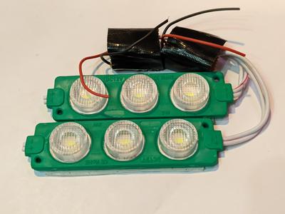 Green Flashing Module Lights - Set Of 2