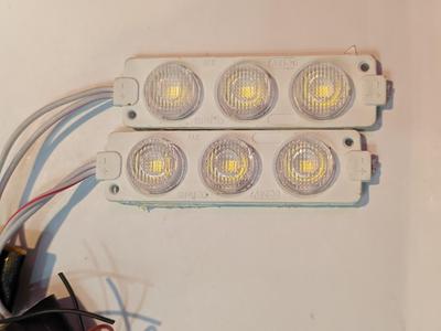 White Flashing Module Lights - Set Of 2