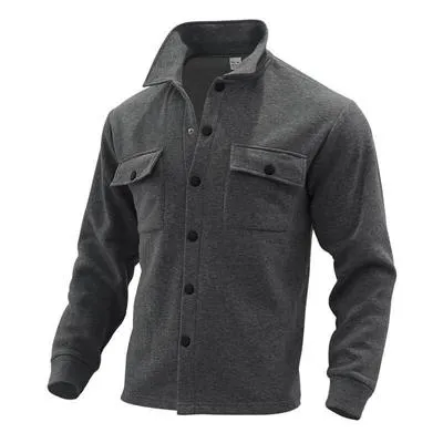 Men's Fleece Plain Jacket