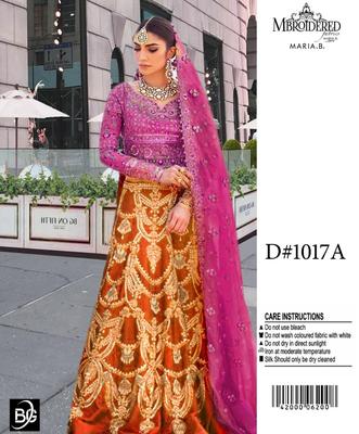 2 Pcs Women's Unstitched Dhanak Embroidered Suit