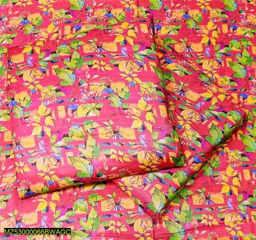 2 Pcs Women's Unstitched Linen Printed Suit