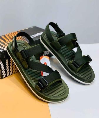 Men's Elastic Fibre Sports Sandals, Green FM