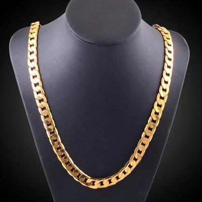 12mm Punk Cuban Gold Chain Necklace For Men