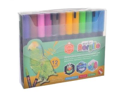 12 Pcs Acrylic Sketch Markers Set