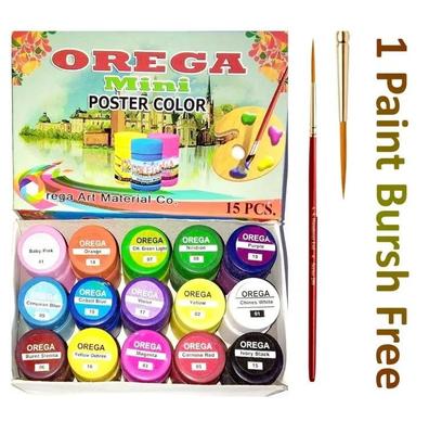 15 Pcs Poster Colors Set
