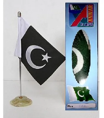 Pakistan Table Flag Marble Base